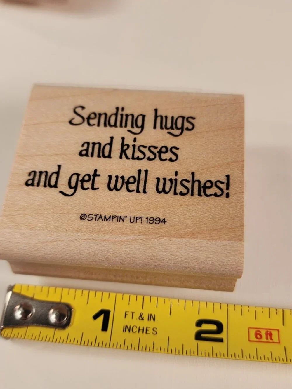 LOT of 11 wood-mounted rubber stamps Beautiful sentiments!
